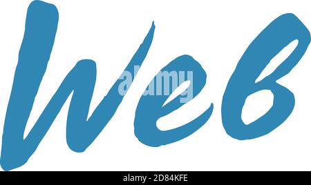 Caratteri vettoriali Web Illustrazione Vettoriale