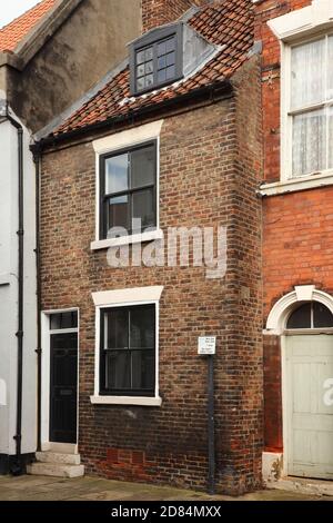 Old Housing in High Street, Bridlington Old Town, Yorkshire, Regno Unito. Foto Stock