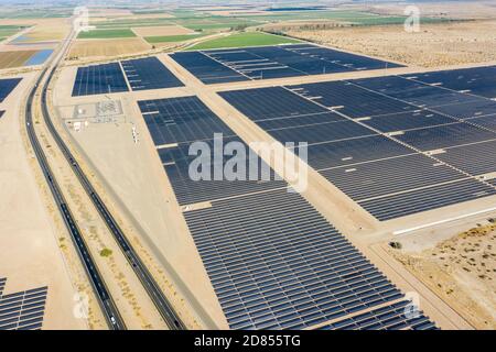 ISEC WEST Solar Field, pannelli solari, El Centro, CA, USA Foto Stock