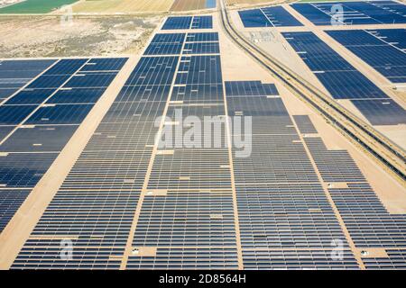 ISEC WEST Solar Field, pannelli solari, El Centro, CA, USA Foto Stock