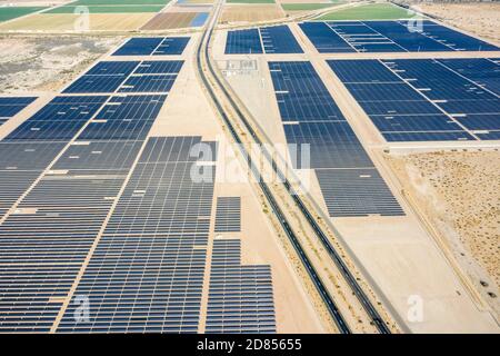 ISEC WEST Solar Field, pannelli solari, El Centro, CA, USA Foto Stock