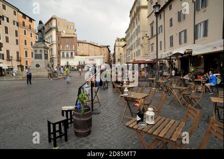 Italia, Roma, campo de' Fiori, caffetteria Foto Stock