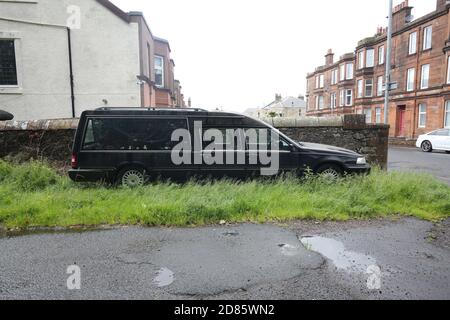 Largs, Scozia, 20 giugno 2019 Hearse abbandonata in Largs Credit : Alister Firth Foto Stock