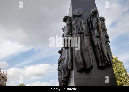 Londra, 28 settembre 2017:-il Memoriale delle Donne della seconda Guerra Mondiale, Whitehall Foto Stock