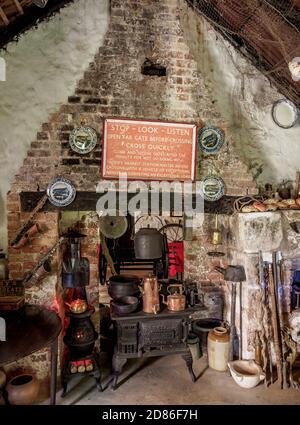 Greenwood Great House Pub, interno, parrocchia di San Giacomo, Giamaica Foto Stock