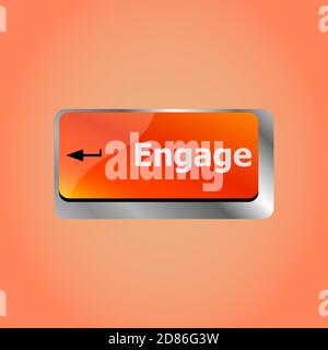 Pulsante di inserimento su computer pc tasto della tastiera Foto Stock