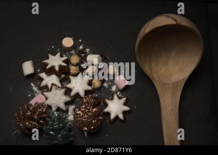 Natale Natale Natale Natale dolci e dolci alimentari Foto Stock