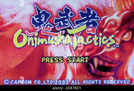 Onimusha tattiche - Nintendo Game Boy Advance Videogame - Editoriale utilizzare solo Foto Stock