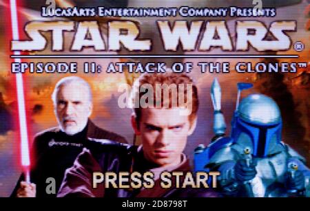 Star Wars episodio II - attacco dei cloni - Nintendo Game Boy Advance Videogame - solo per uso editoriale Foto Stock