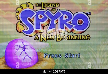 La leggenda dello Spyro - UN nuovo inizio - Nintendo Game Boy Advance Videogame - solo per uso editoriale Foto Stock
