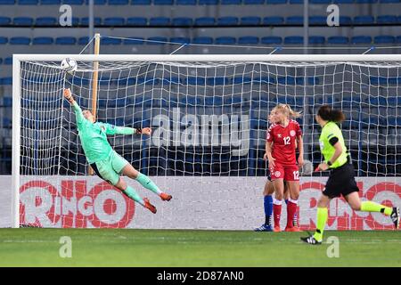 Empoli, Italia. 27 Ott 2020. Laura Giuliani (Italia) durante i qualificatori Euro 2022 - Italia Donne contro Danimarca, Nazionale Italiana di Calcio a empoli, Italia, Ottobre 27 2020 Credit: Independent Photo Agency/Alamy Live News Foto Stock