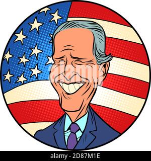 Joe Biden 47 ° vice presidente degli Stati Uniti Illustrazione Vettoriale