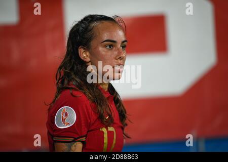 Estoril, Portogallo. 27 Ott 2020. Joana March‹o dal Portogallo visto durante la partita di qualificazione della UEFA femminile Euro 2022 Gruppo e tra Portogallo e Cipro all'Est‡Dio Antonio Coimbra da Mota di Estoril. (Punteggio finale: Portogallo 1:0 Cipro) Credit: SOPA Images Limited/Alamy Live News Foto Stock