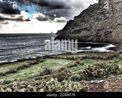 Tenerife costa selvaggia in Hidalgo Foto Stock