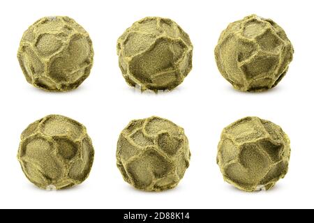 Pepe verde, pepe, isolato su fondo bianco, percorso di ritaglio, piena profondità di campo Foto Stock