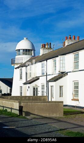 Faro nel villaggio di Paull, sull'estuario Humber, ad est di Hull, East Yorkshire, Humberside, Inghilterra Regno Unito Foto Stock