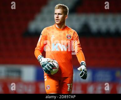 WOOLWICH, Regno Unito, OTTOBRE 27: Ben Amos di Charlton Athletic durante la Sky Bet League uno tra Charlton Athletic e Oxford United alla Valle Foto Stock