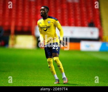 WOOLWICH, Regno Unito, OTTOBRE 27: Oxford United's Olamide Shodipo durante la Sky Bet League One tra Charlton Athletic e Oxford United al V Foto Stock