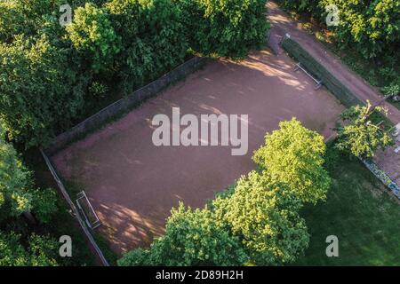 piazzole amatoriali dall'alto Foto Stock