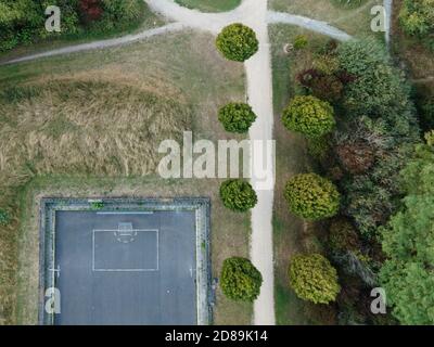 piazzole amatoriali dall'alto Foto Stock