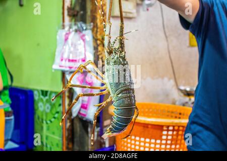 Mercato di pesce Naklua vicino Pattaya Foto Stock