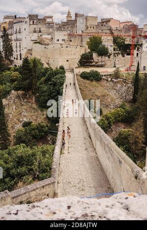 L'incredibile città di Gravina di Puglia nel sud Italia Foto Stock