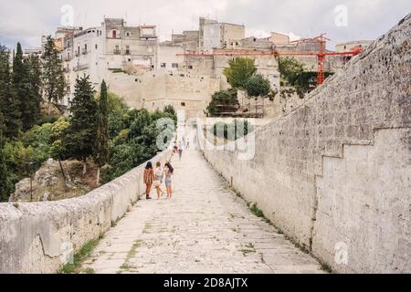 L'incredibile città di Gravina di Puglia nel sud Italia Foto Stock