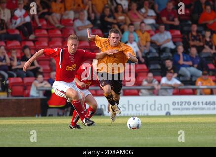 Crewe Alexandra / Wolverhampton Wanderers a Gresty Road in Pre-season friendly 26/07/2006. Mark Davies Foto Stock