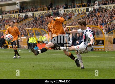 Wolverhampton Wanderers contro West Bromwich Albion, 11 marzo 2007 a Molineux. Zoltan Gera e Stephen Ward. Foto Stock