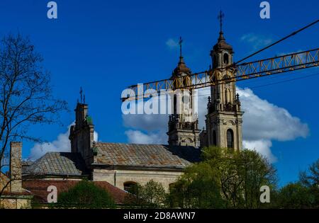 27 aprile 2018 Vilnius, Lituania, chiesa cattolica dell'Ascensione a Vilnius. Foto Stock