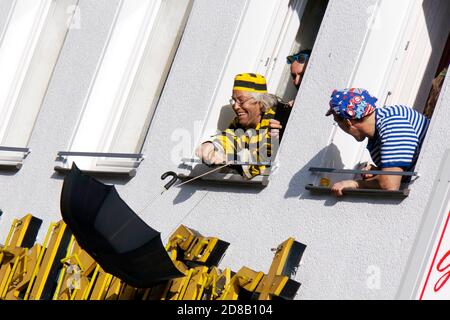 Straßenkarneval im Rheinland, Brühl, Nordrhein-Westfalen, Germania Foto Stock