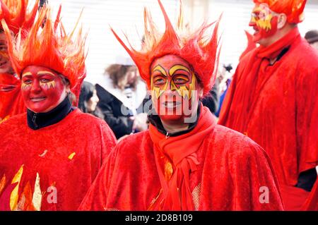 Straßenkarneval im Rheinland, Brühl, Nordrhein-Westfalen, Germania Foto Stock