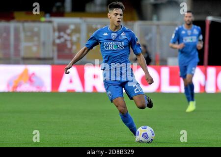 Benevento, Italia. 28 Ott 2020. Samuele Ricci calciatore di Empoli, durante la partita di Coppa Italia tra Benevento vs Empoli risultato finale 2-4, partita disputata allo stadio Ciro Vigorito di Benevento. Italia, 28 ottobre 2020. (Foto di Vincenzo Izzo/Sipa USA) Credit: Sipa USA/Alamy Live News Foto Stock