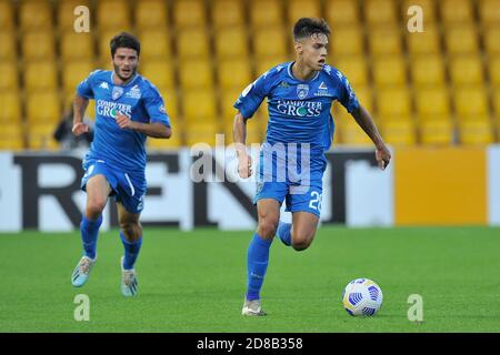 Benevento, Italia. 28 Ott 2020. Samuele Ricci calciatore di Empoli, durante la partita di Coppa Italia tra Benevento vs Empoli risultato finale 2-4, partita disputata allo stadio Ciro Vigorito di Benevento. Italia, 28 ottobre 2020. (Foto di Vincenzo Izzo/Sipa USA) Credit: Sipa USA/Alamy Live News Foto Stock