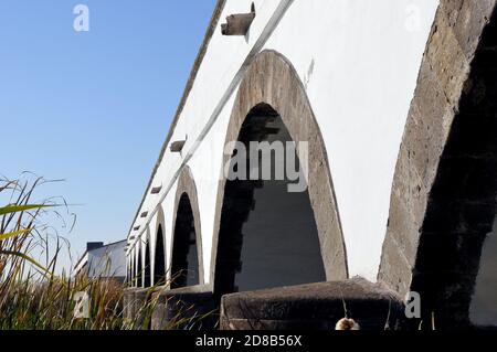 Ponte a nove archi, Neunbögige Brücke, Hortobágy, Kilenclyukú híd, Hajdú, Magyarország-Bihar, Ungheria,  , Europa, Patrimonio dell'Umanità Foto Stock