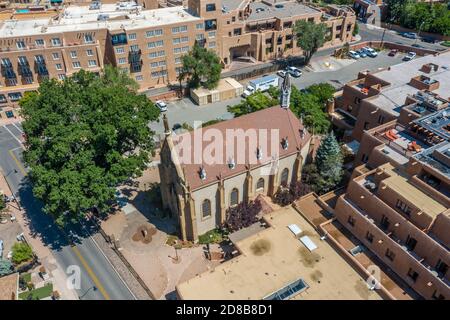 Cappella di Loreto, Santa Fe, New Mexico, NEGLI STATI UNITI Foto Stock