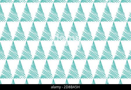 Modello senza giunture vettoriale. Ripetizione di riquadri geometrici con triangoli punteggiati. Illustrazione Vettoriale
