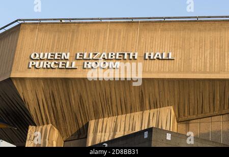 La Queen Elizabeth Hall e Purcell Rooms sulla Southbank. Londra Foto Stock