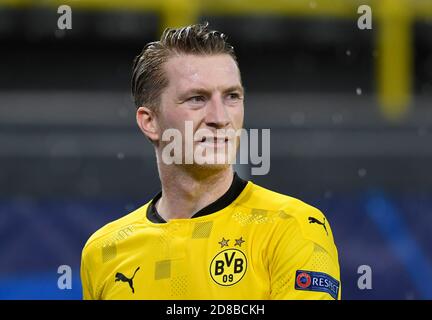 Dortmund, Germania. 28 Ott 2020. Calcio: Champions League, Borussia Dortmund - Zenit San Pietroburgo, palco di gruppo, Gruppo F, giorno 2 al Signal Iduna Park. Marco Reus di Dortmund. Credit: Bernd Thissen/dpa/Alamy Live News Foto Stock