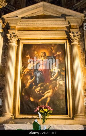 Assegnazione di Maria in Chiesa Nuova detta anche Santa Maria in Vallicella a Roma Foto Stock