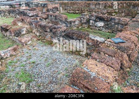 Le rovine storiche del bastione victoria sono il resto di una volta fortezza portoghese a Malacca. Popolare destinazione turistica. Nessuna gente. Foto Stock