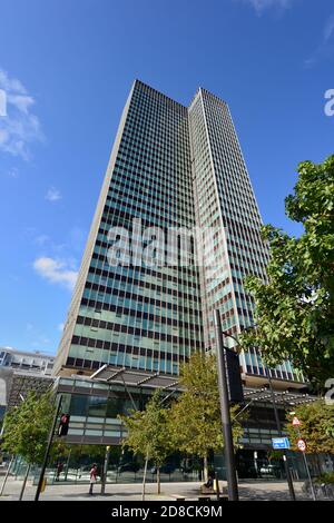 Euston Tower, Euston Road, Camden, Londra, Regno Unito Foto Stock