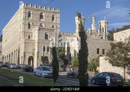 ירושלים, Gerusalemme, القدس, Jerozolima, Israele, Izrael, ישראל; Pontificio Istituto Notre Dame di Gerusalemme Centro Foto Stock