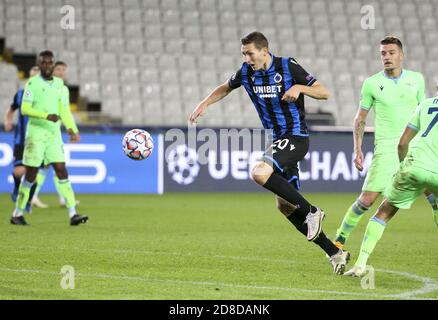 Hans Vanaken del Club Brugge durante la UEFA Champions League, Group Stage, la partita di calcio del Gruppo F tra il Club Brugge e la SS Lazio il 28 ottobre 20 C. Foto Stock