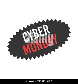 Vendita adesivo Starburst per la promozione Black friday. Illustrazione Vettoriale