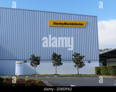 AUCKLAND, NUOVA ZELANDA - 31 agosto 2019: Vista del magazzino Stanley Black & Decker e della fabbrica di Tamaki Est Foto Stock