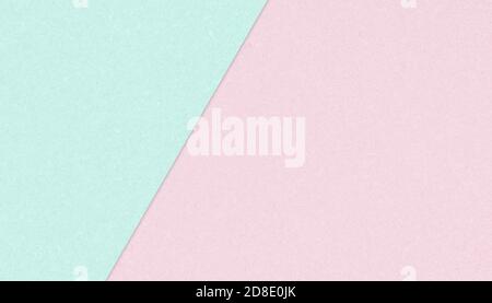 Carta color pastello sfondo rosa e blu verde, carta Kraft texture per un design creativo estetico Foto Stock