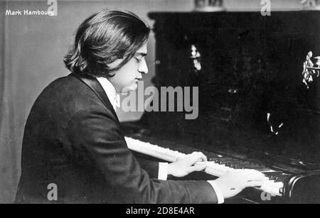 MARK HAMBOURG (1879-1960) pianista russo-britannico Foto Stock