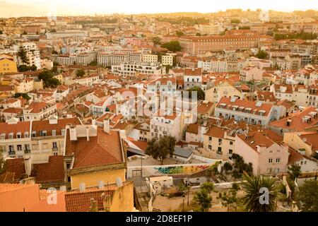 A Lisbona, Portogallo, Europa. Foto Stock