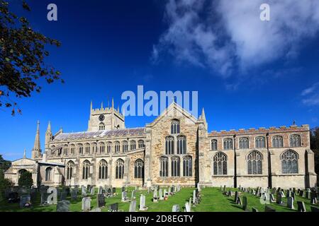 La Chiesa di St Clement, Terrington St Clement villaggio, Norfolk, Inghilterra, Regno Unito Foto Stock